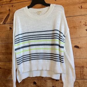 Rag Poets Striped Hi Low Sweater